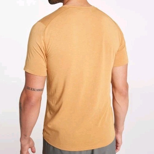 VRST Men's Icon Tshirt. Palomino Gold Heather. Size Large gallery