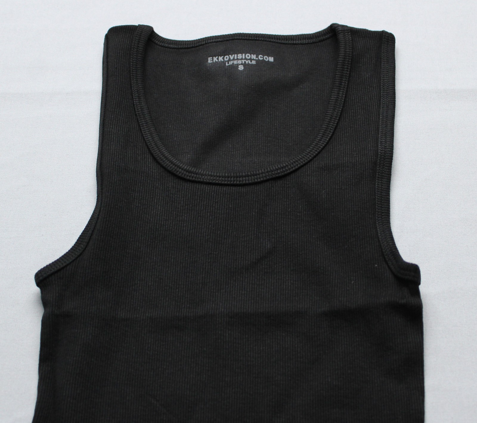 EkkoVision Men's Ekko OG Ribbed Durable Beater Tank Top EH6 Black Small gallery