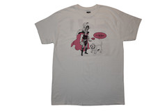 Marvel Mens Loki & Thor With Cat & Dog Manga Graphic White Shirt New XS-3XL