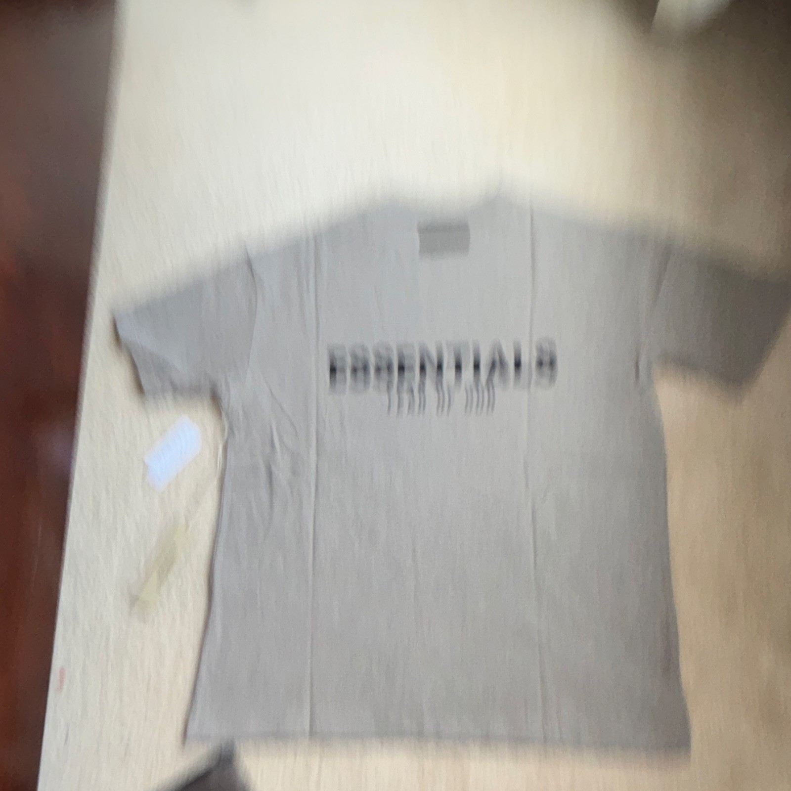 Essentials Fear of God Logo Crew Neck Short Sleeve Gray T-Shirt Men’s S gallery