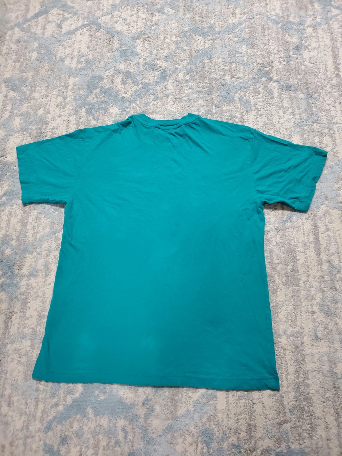 Playboy Pacsun Heat Wave T Shirt Teal Yellow Wavy Print Spell Out Size small gallery