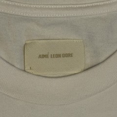 Aime Leon Dore White Wind Surfer Boating Tee Logo Large L NY Spring Summer ALD