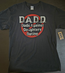 D.A.D.D Dads Against Daughters Dating T-Shirt Mens Large Black Funny Dad Tee New