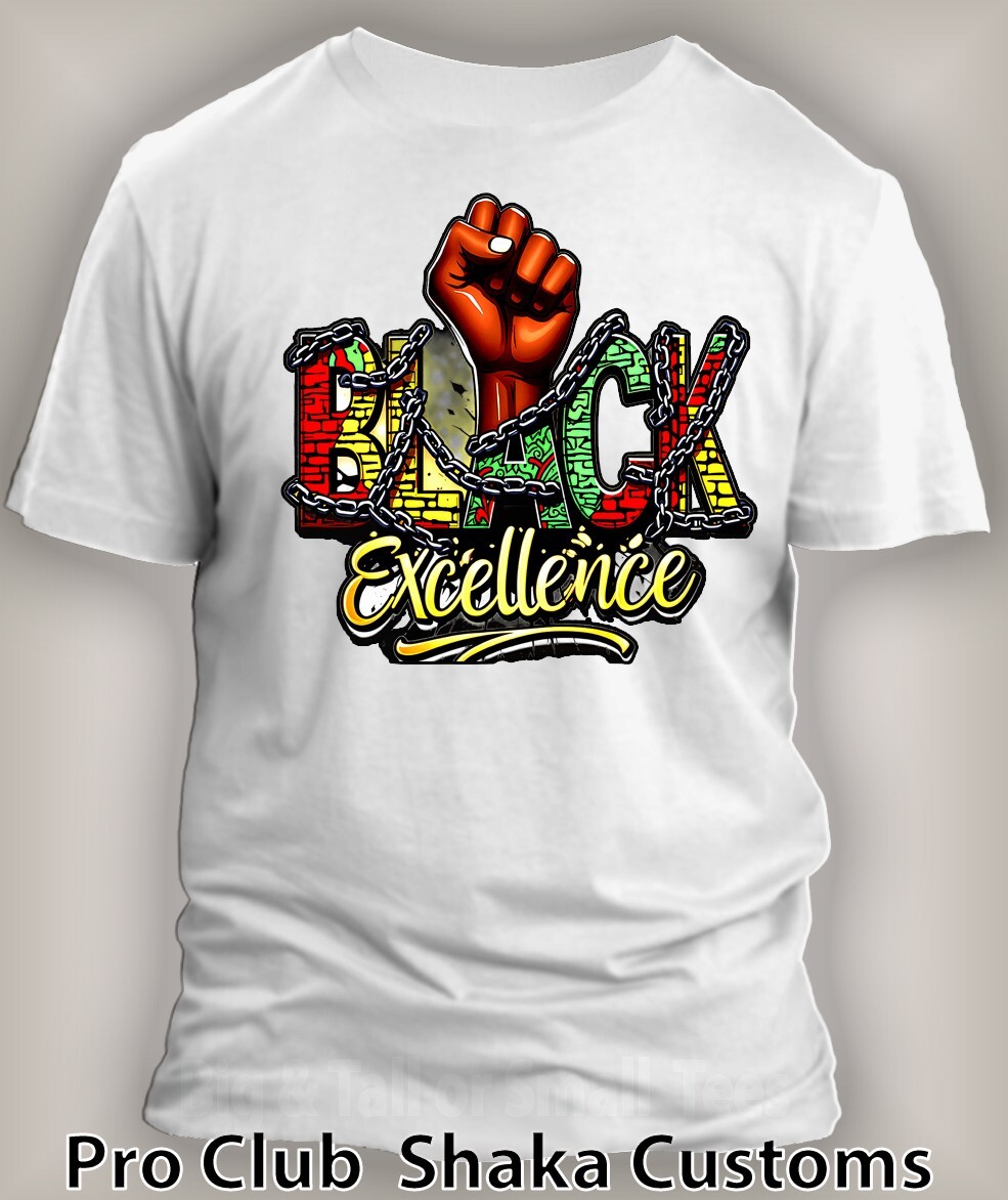 Black Excellence Mens Tee Shirt Graphic Big Tall Sm Black History Junteenth T gallery