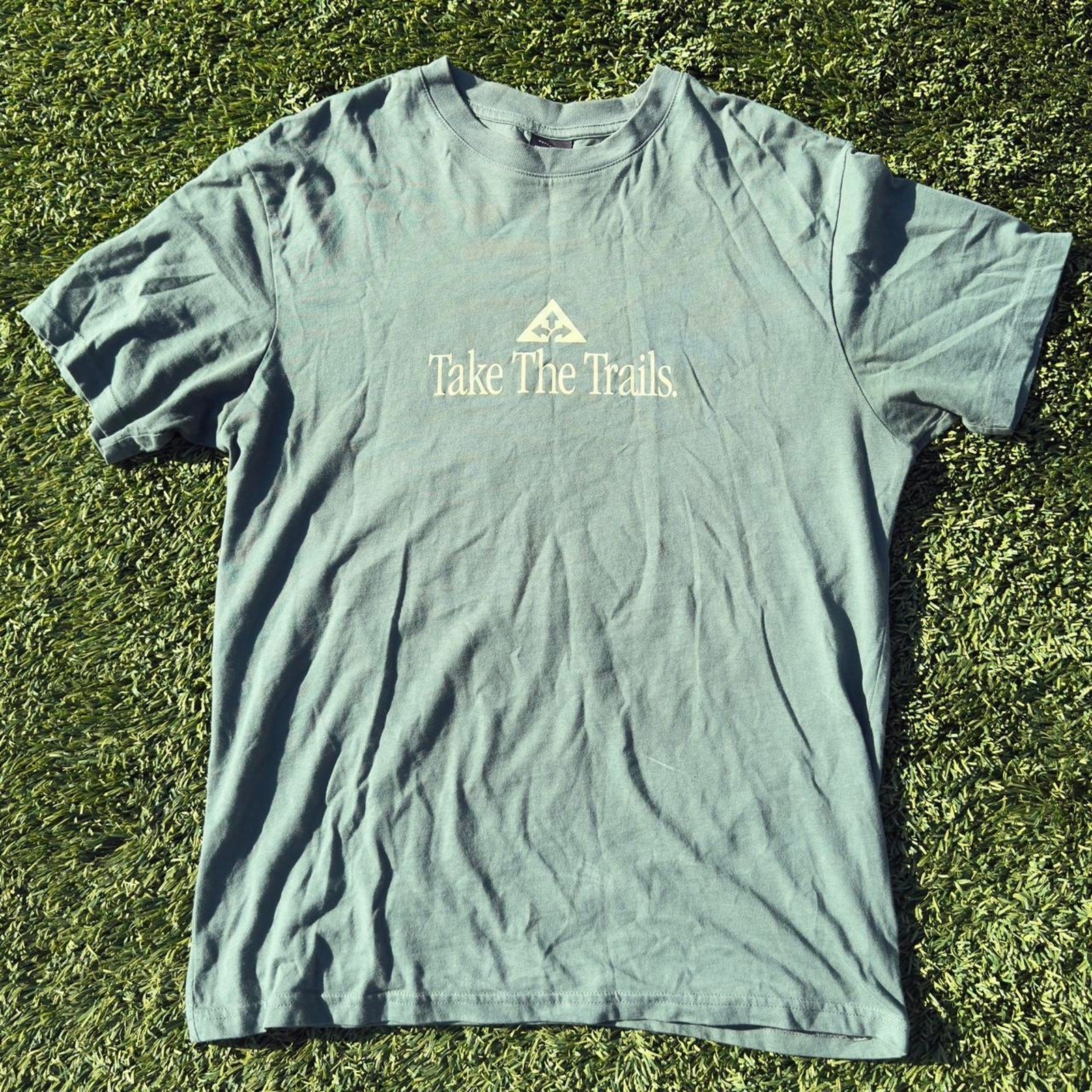Green Hiking Outdoor Tee Shirt Vintage Size M gallery