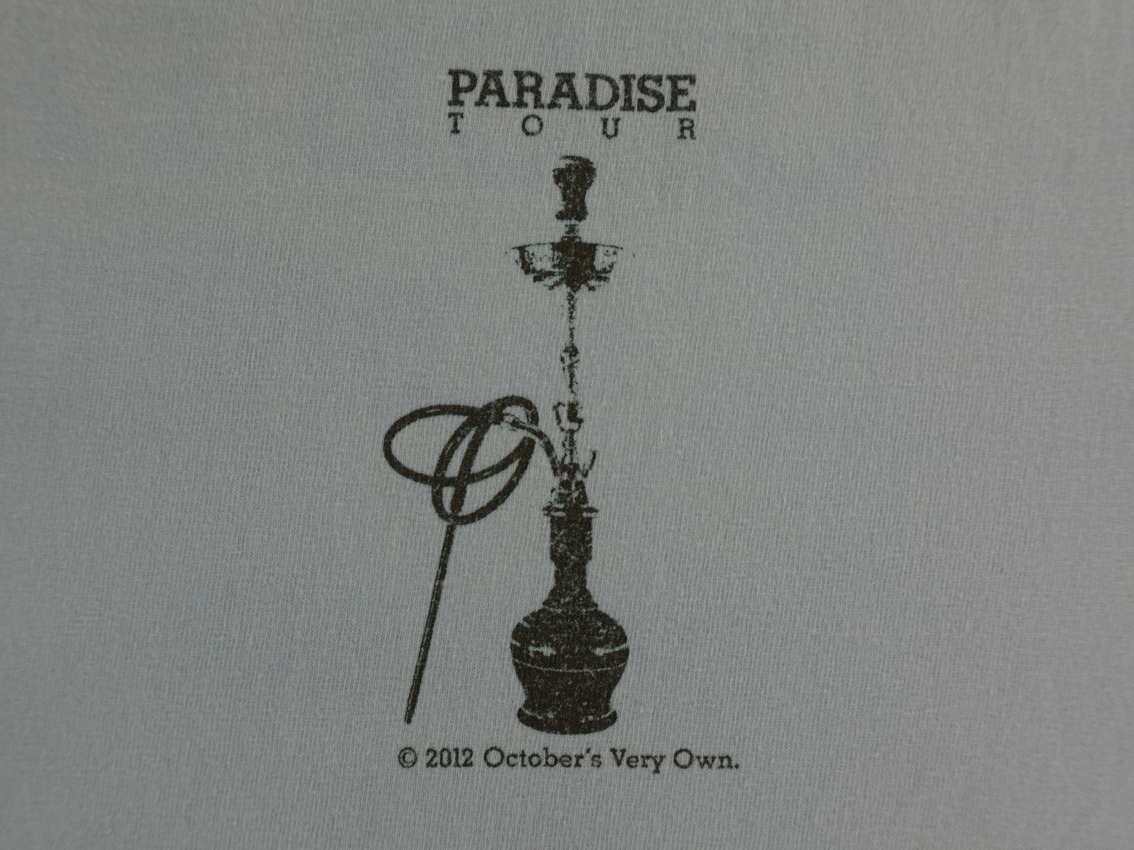 VTG 2012 Drake Take Care Paradise Tour T-Shirt OVO Club Paradise Invite Only XL gallery