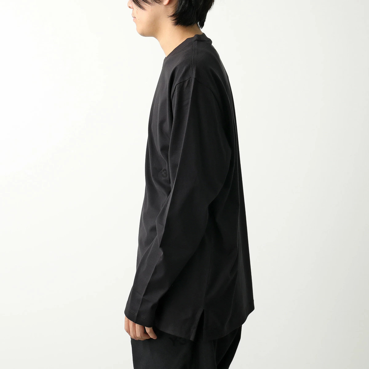 Yohji Yamamoto Y-3 U LS TEE Long Sleeve Tee Men's BLACK S or M or L or XL gallery