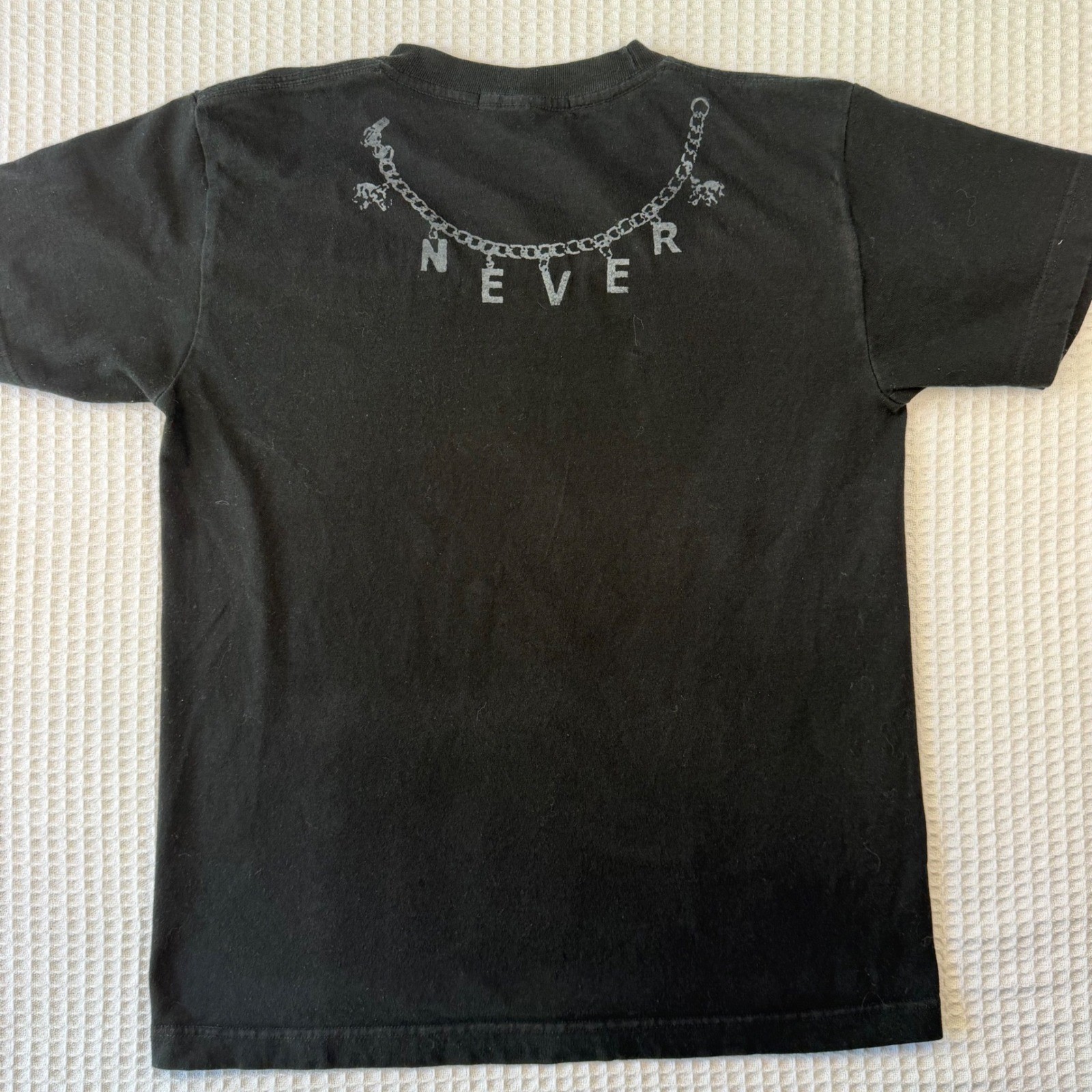 Nevertrust Urban Subculture Skull Crown Pay Me Graphic T-Shirt Black Small gallery