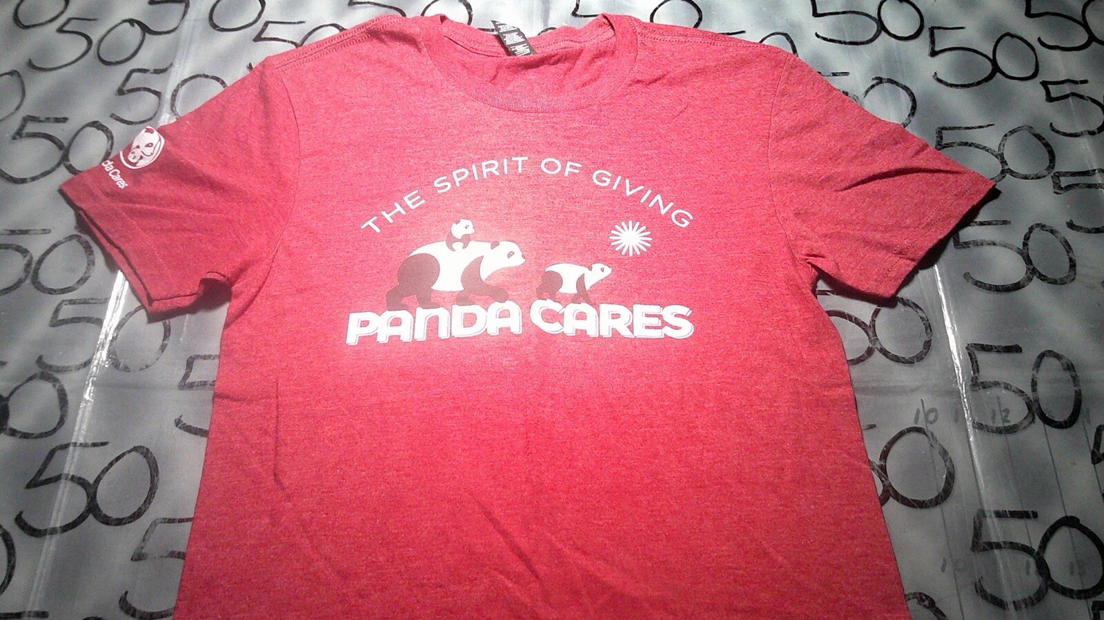 XS NWOT The Spirit Of Giving Panda Cares Shirt gallery
