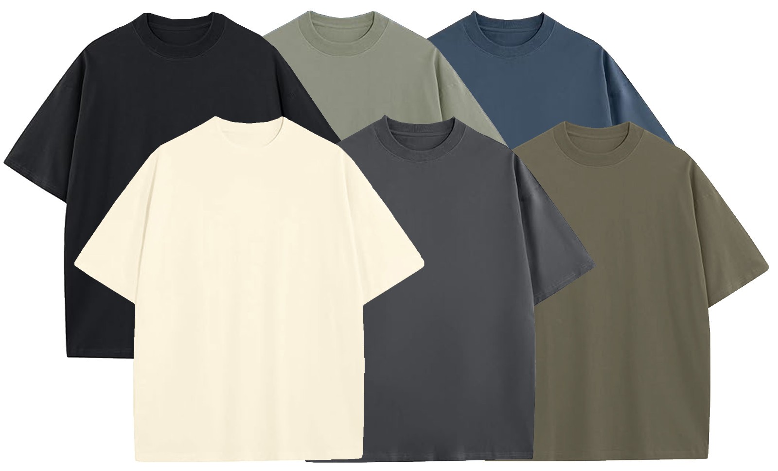 Men's Oversized Heavyweight Cotton T-Shirt In Crew Neck Loose Fit (Size- S-3XL) gallery
