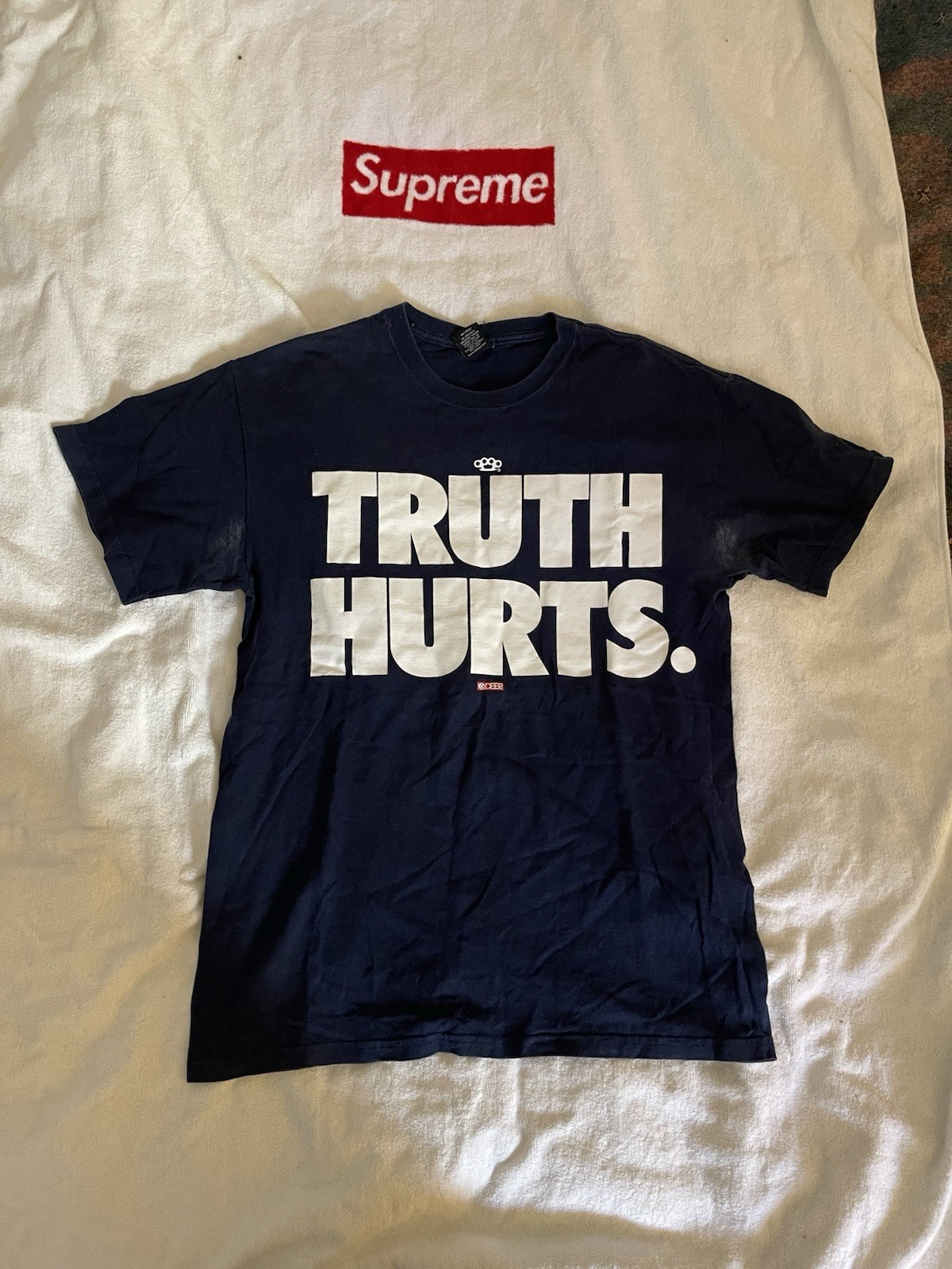 10 Deep Truth Hurts Vintage T Shirt Navy Sz M 100 % Authentic gallery