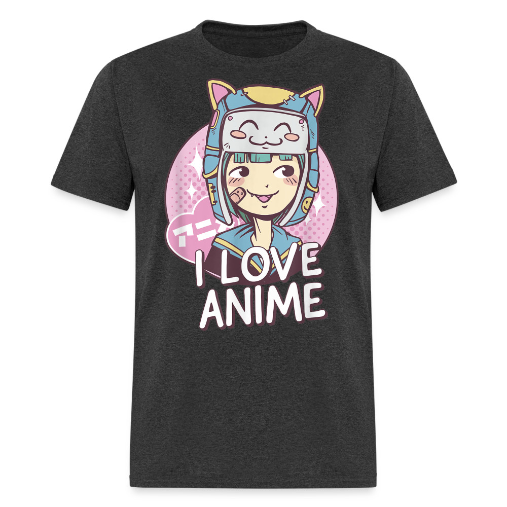 Cute Anime Girl Kawaii Style I Love Anime Quote Gift T-Shirt gallery