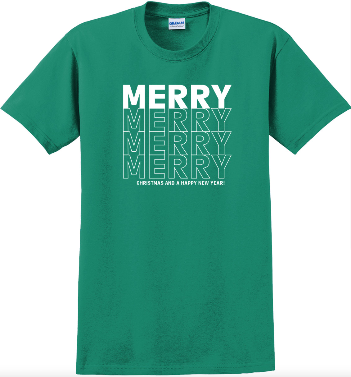 Merry Christmas Holiday T-Shirt Short Sleeve Graphic Tee Unisex apparel Text gallery