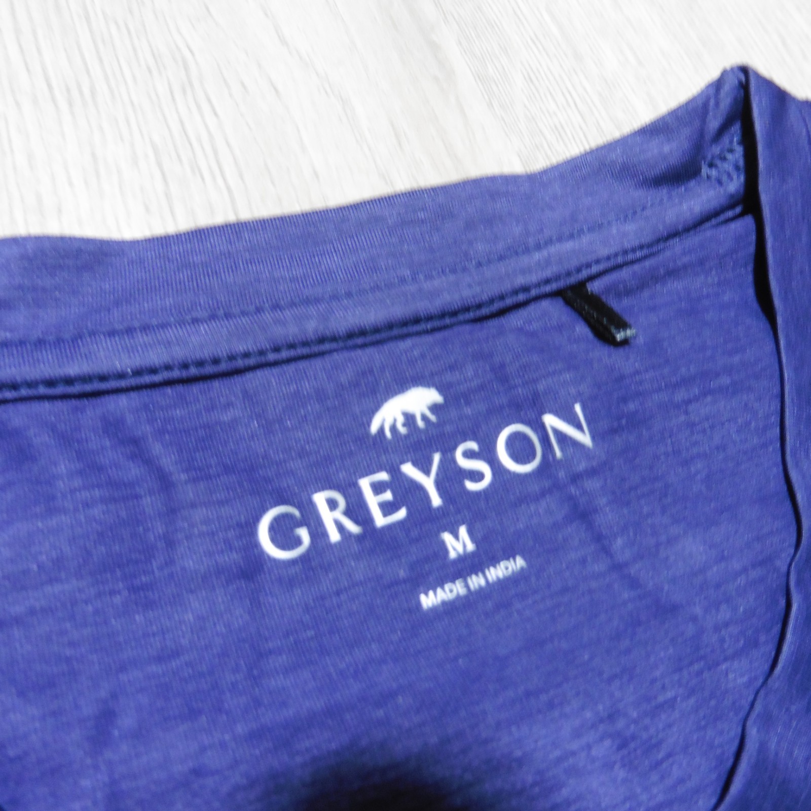 GREYSON Mens M MEDIUM GUIDE SPORT T SHIRT PERFORMANCE GOLF TEE MALTESE BLUE gallery