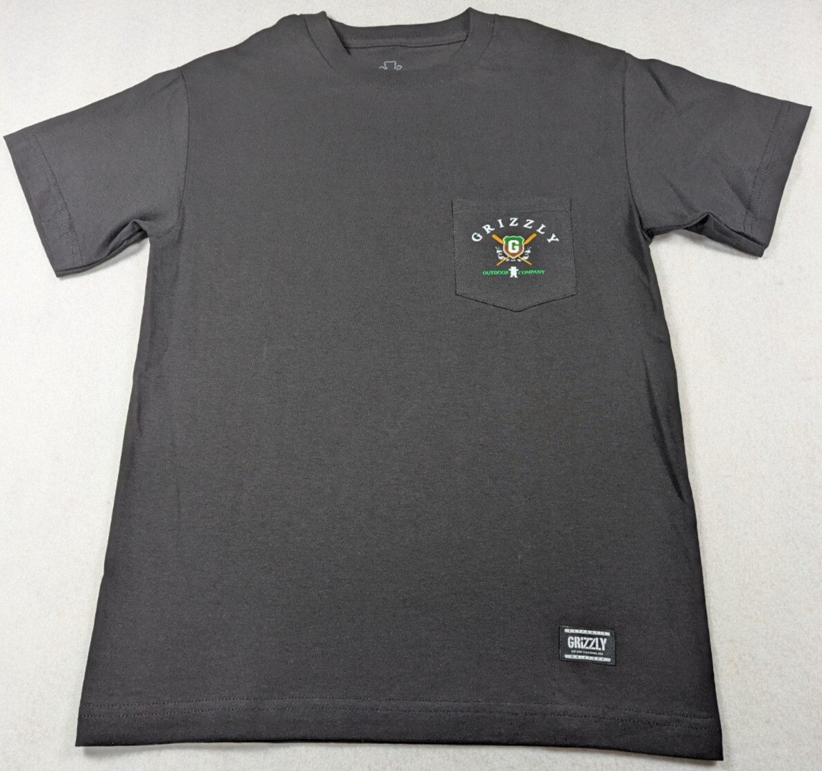 Grizzly – Outdoor Company – Black Classic Tee / T-Shirt – Size: S