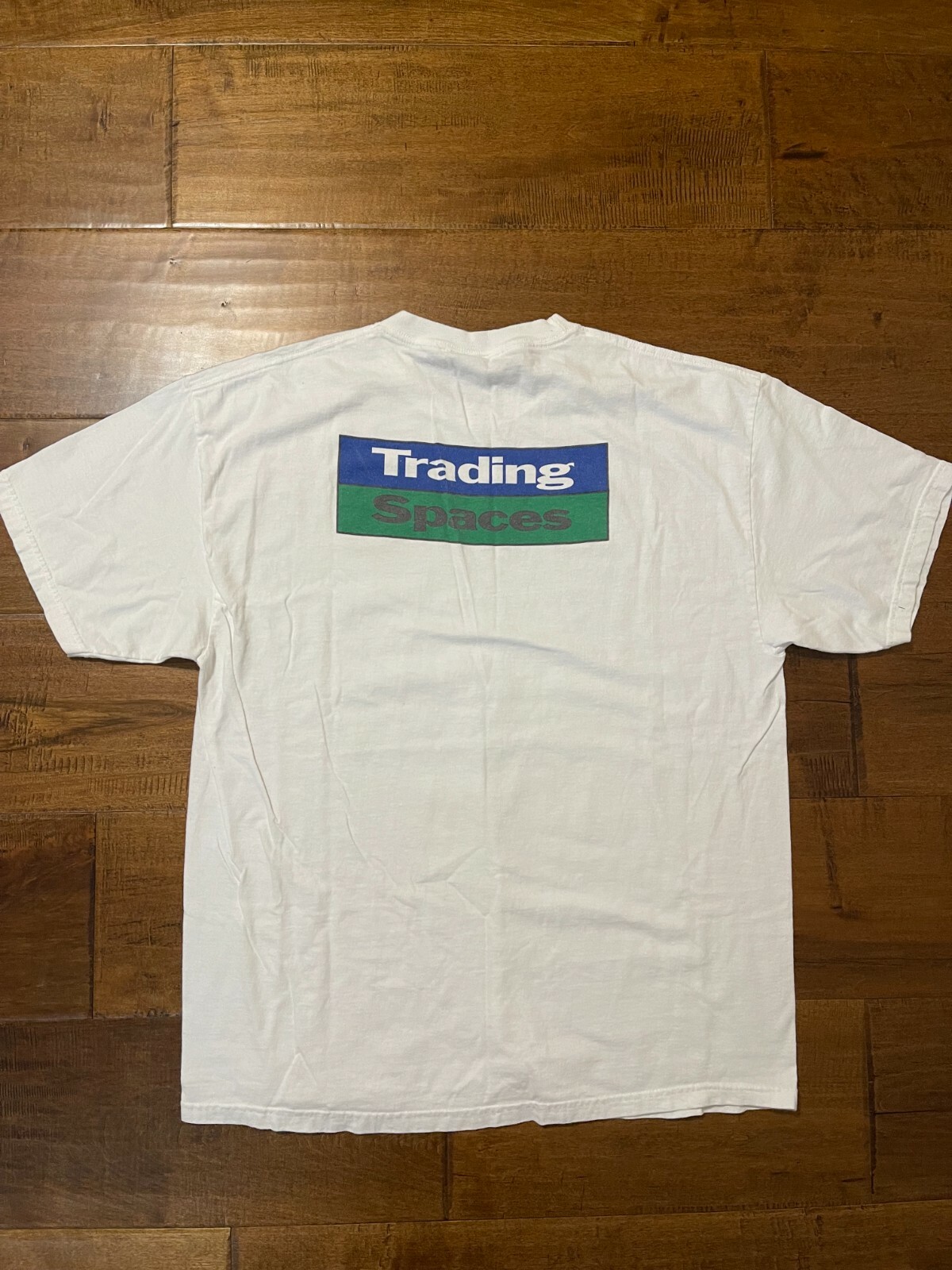 Vtg Trading Spaces TLC Discovery Channel Store S/S White T-Shirt – Men’s XLarge
