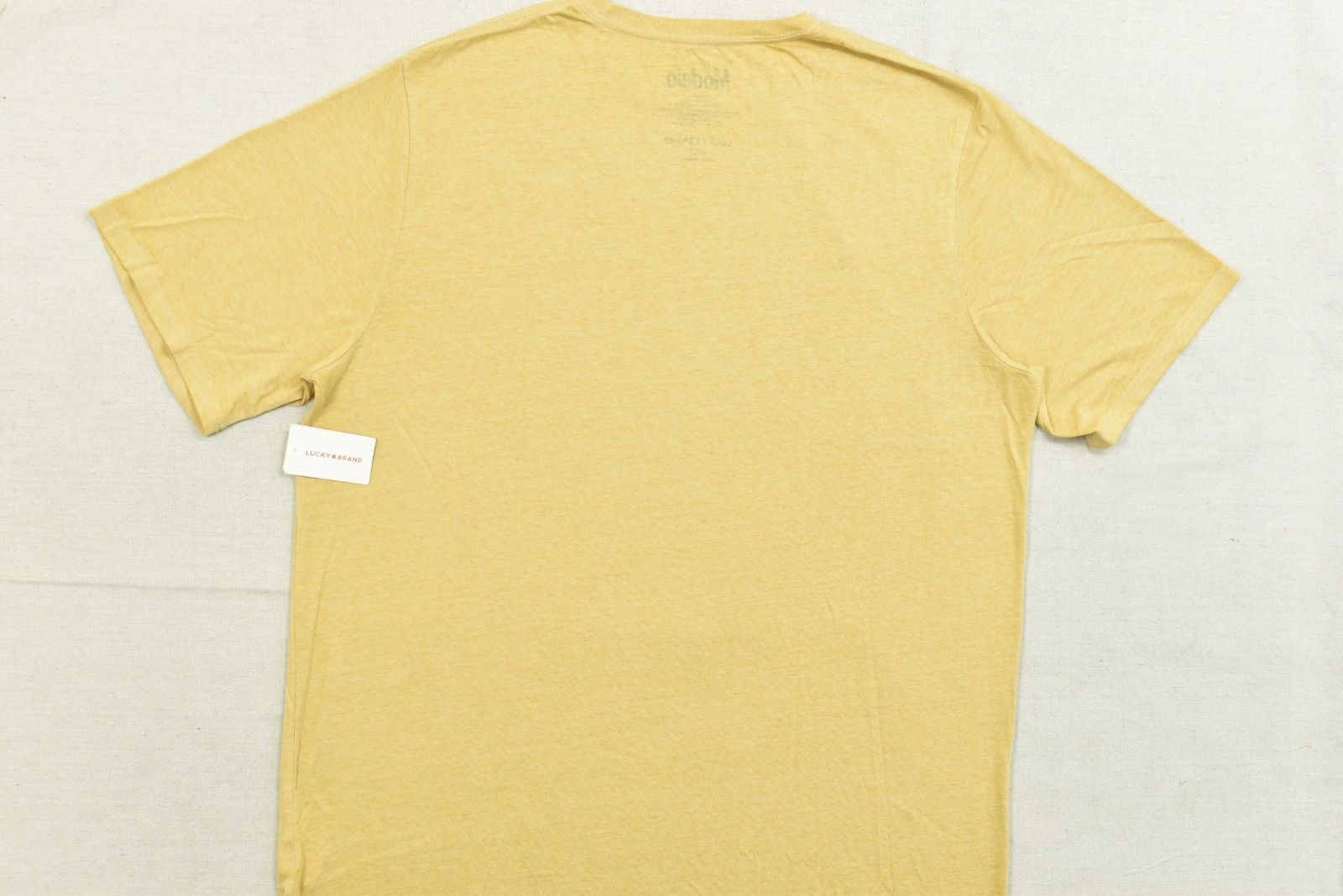 Lucky Brand Men's Modelo Luchador Yellow Short Sleeve Crew Neck Size 2XLT NEW gallery