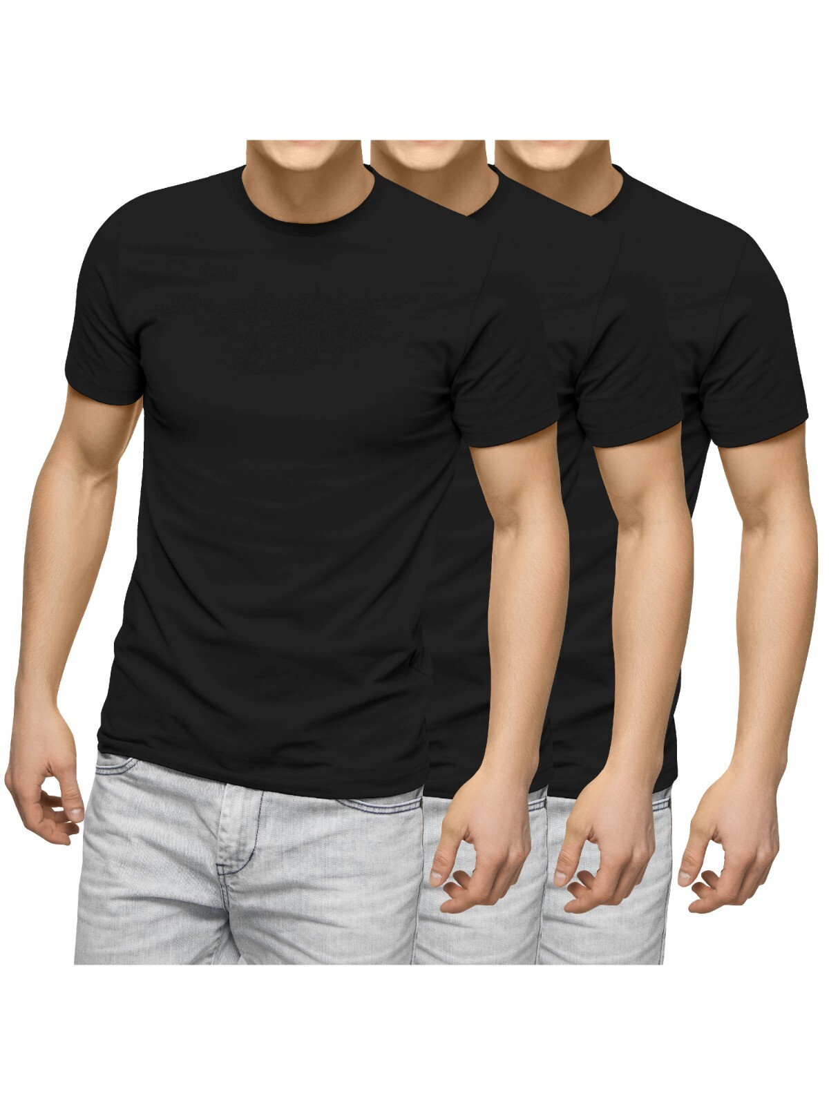 Hat and Beyond Mens Essentials Crew Neck Short Sleeve T-Shirts Lightweight Tee gallery