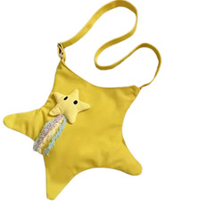1pc Star Shaped Cross Body Bag Multi Functional Canvas Shoulder Bag Comfortable