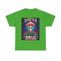Psychedelic Love Is a Drug Tee, Trippy Unisex Vintage Festival Shirt