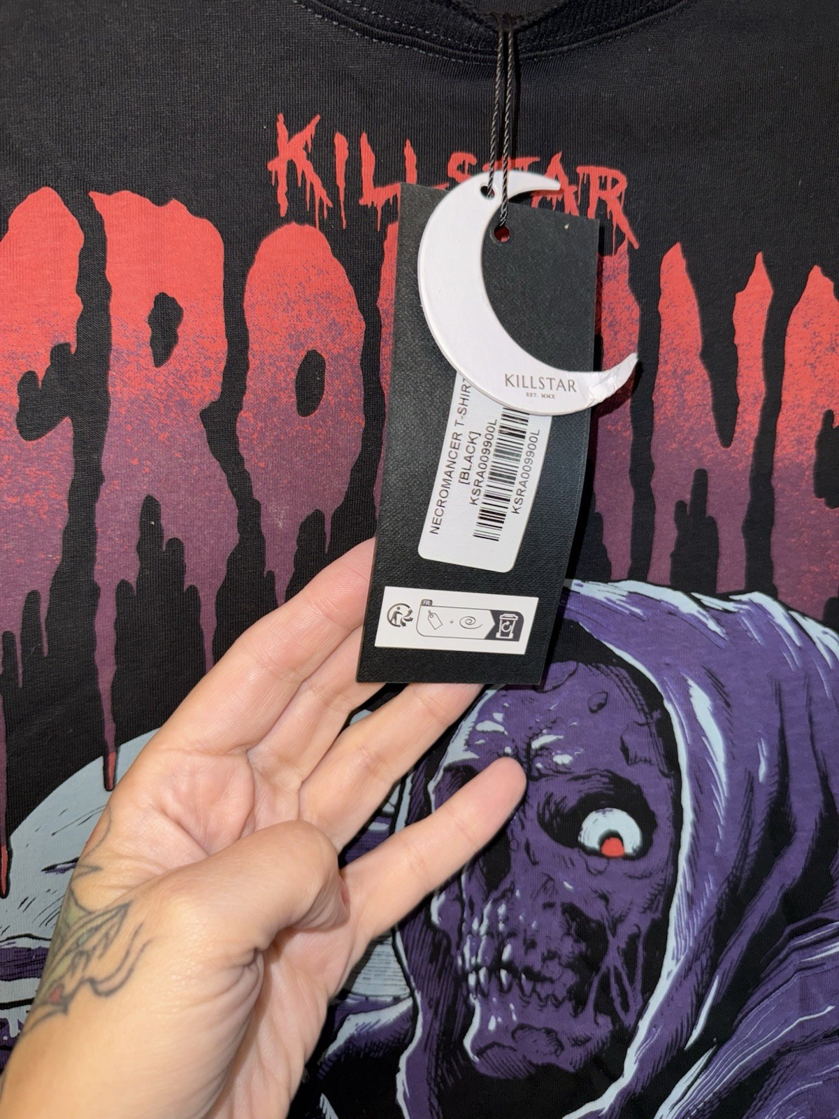 Killstar Unisex Necromancer T Shirt Size L NWT gallery