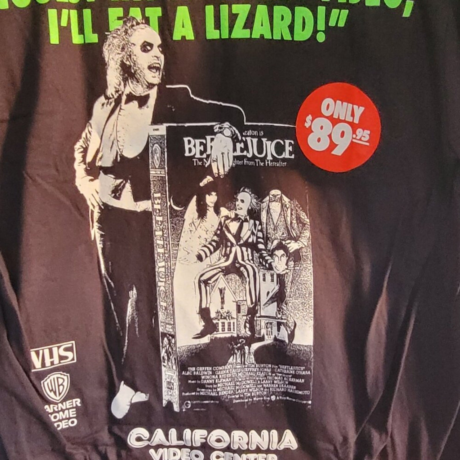 Rucking Fotten Beetlejuice VHS Promo T-Shirt Large Comfort Colors Double Sided gallery