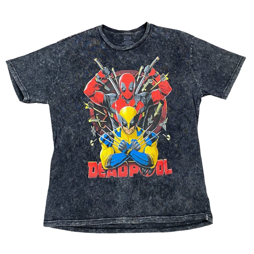 Marvel Studios Deadpool & Wolverine Tee Shirt Men’s Size XL Disney Store Rare
