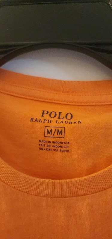 Polo Ralph Lauren Crew Neck Modern Classic-Fit T-Shirt Mens ORANGE BLUE PONY gallery