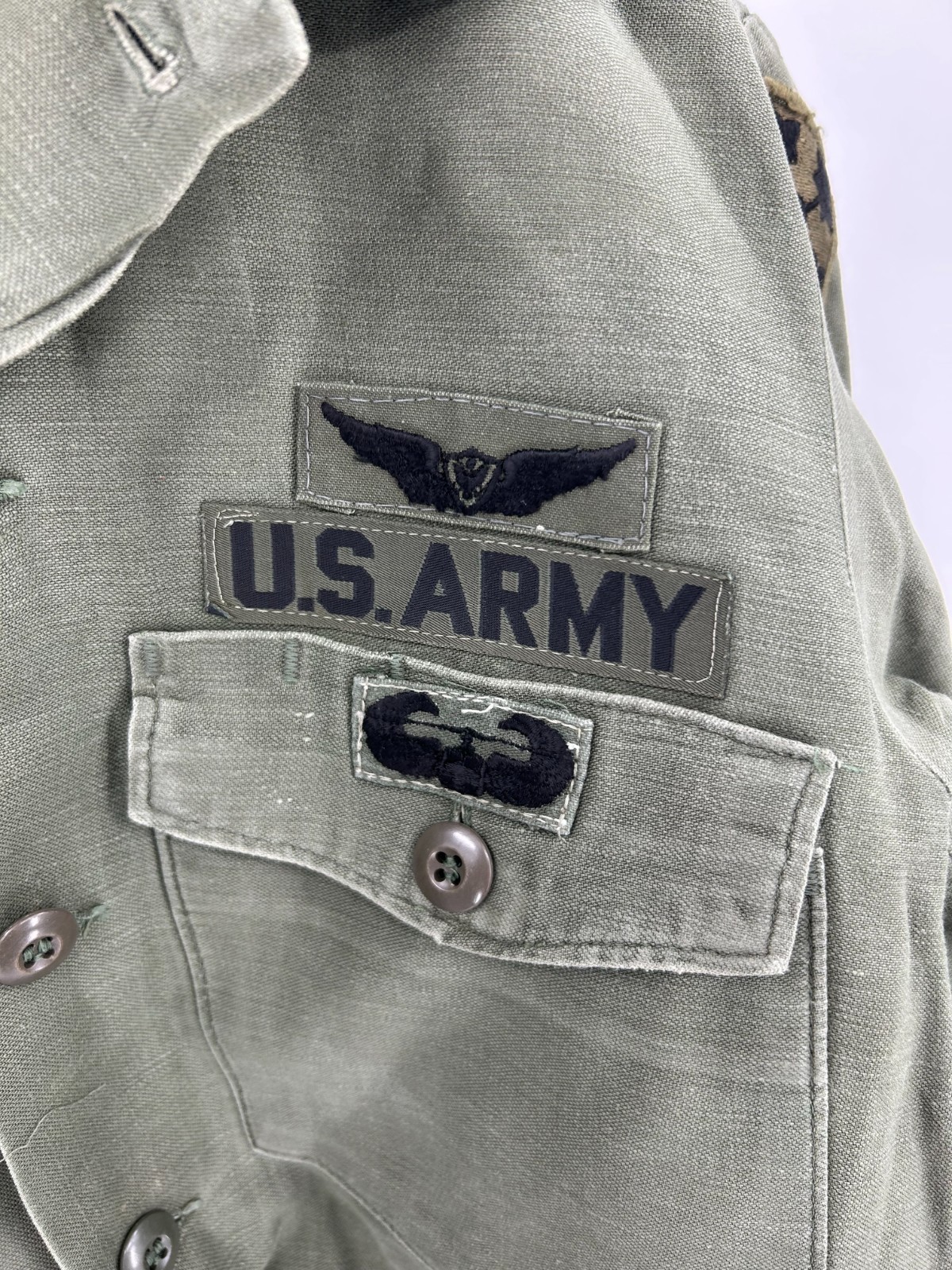 Vietnam Era Vintage 4th Infantry Army Aviation OG-107 Shirt / Uniform gallery