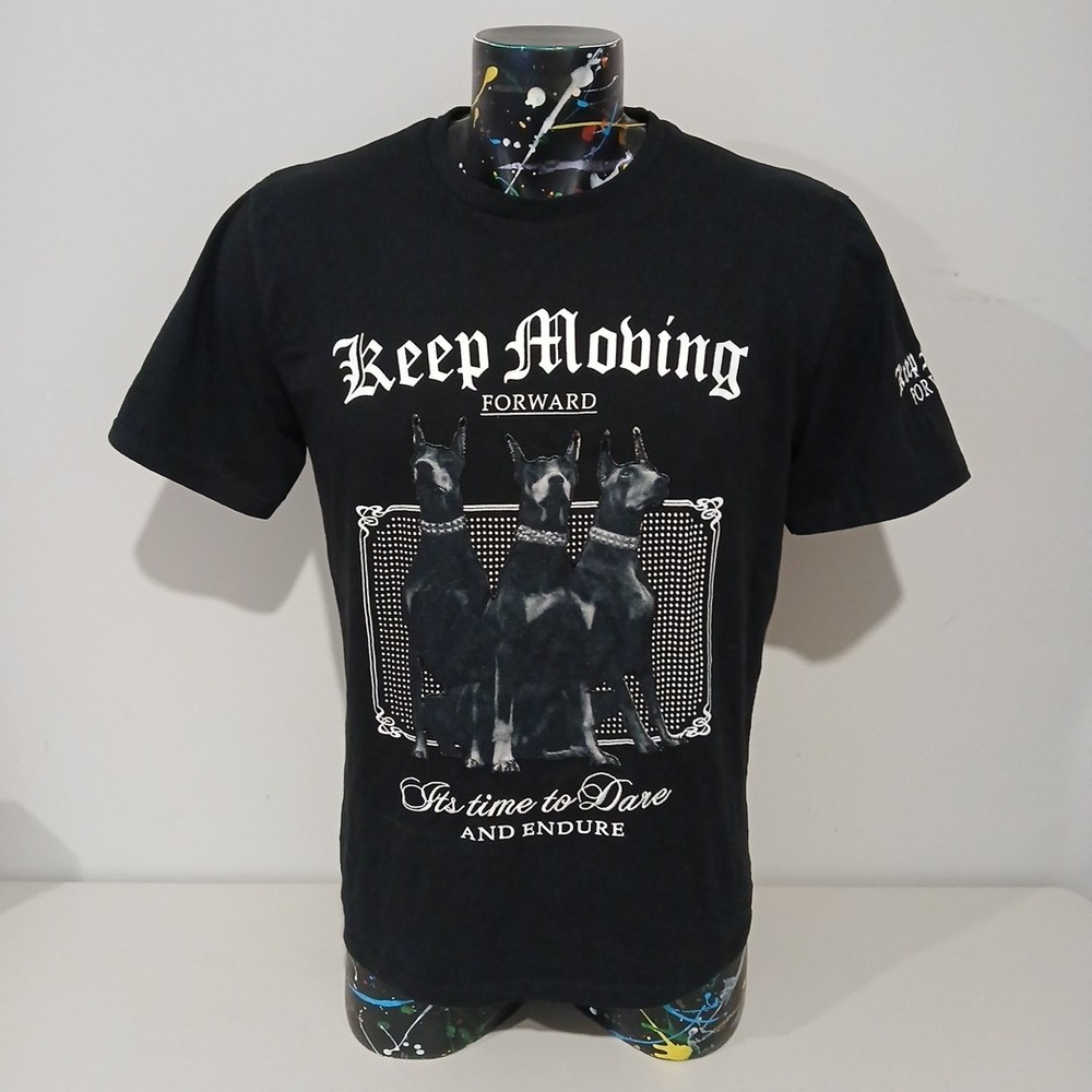 CR-24 Chrome Edge Bordo Cromato Embroidered TShirt Black Men’s Size L – VGC