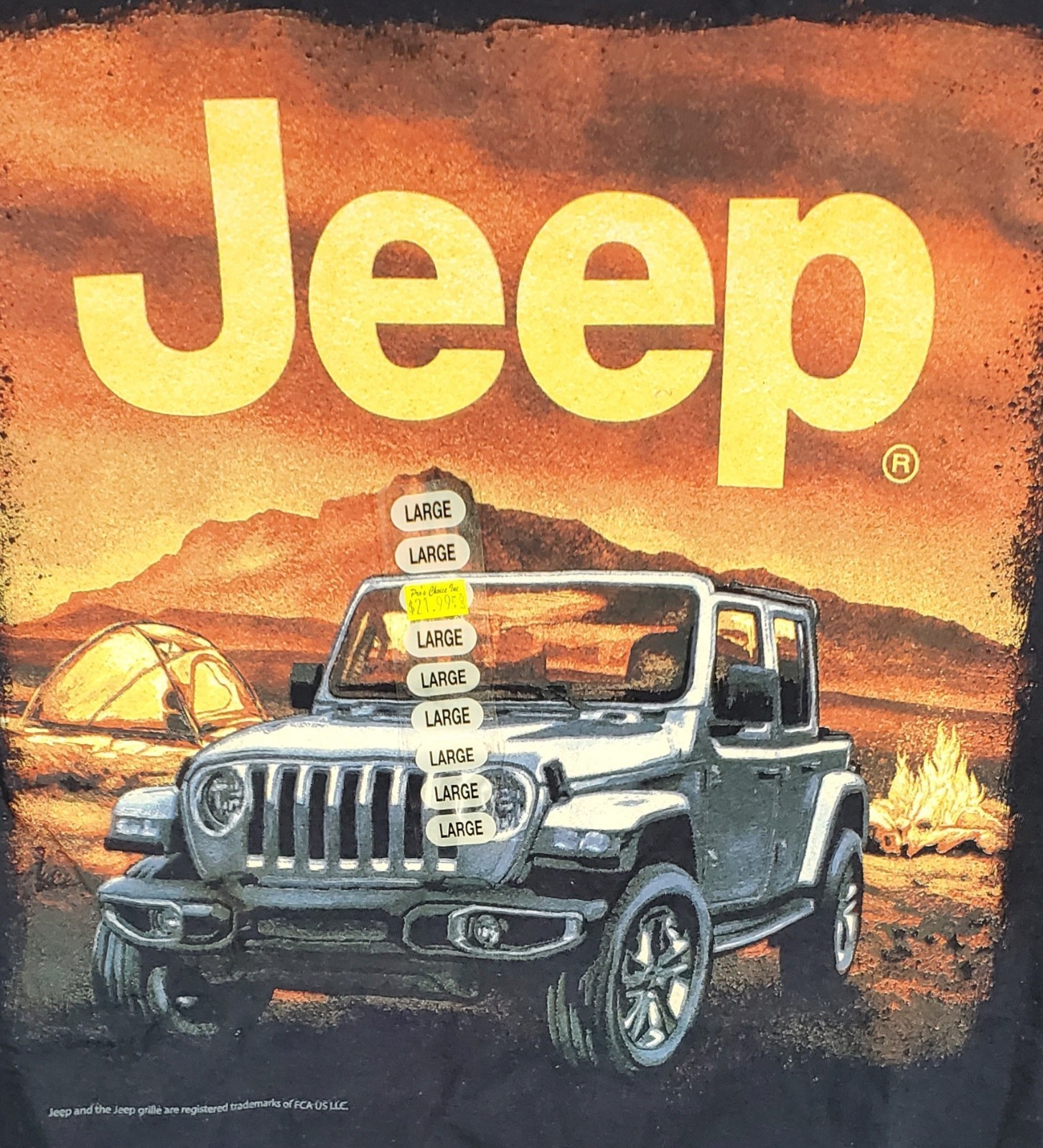 NWT Jeep Gladiator T-shirt Retro Vibe Size L Jedco Licensed Apparel gallery