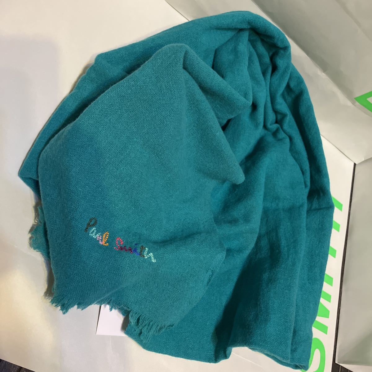 Paul Smith Wool Nylon Large Scarf 170cm x 78cm New Japan gallery