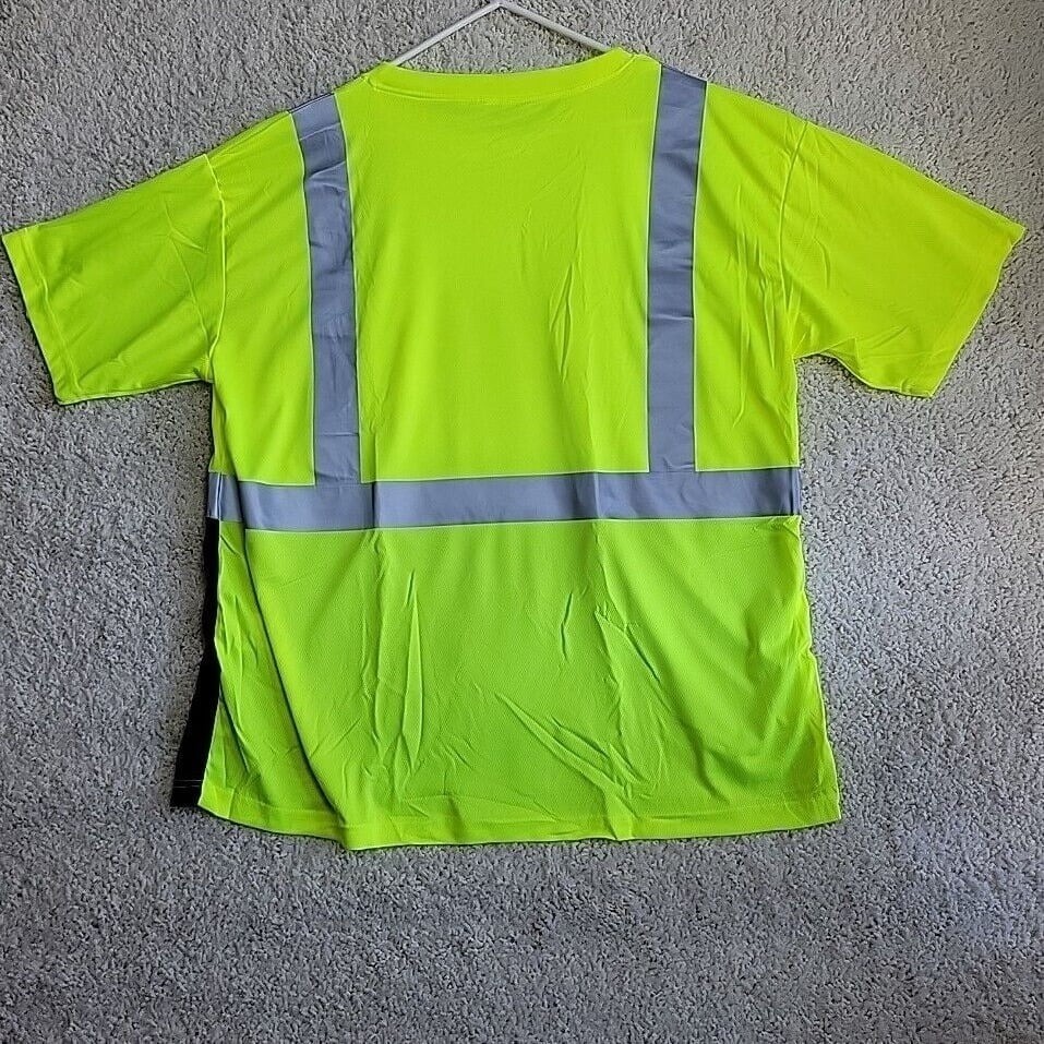 High Visibility Safety Shirt 3XL Hi-Vis Reflective Workwear Towing Class 2 ANSI gallery