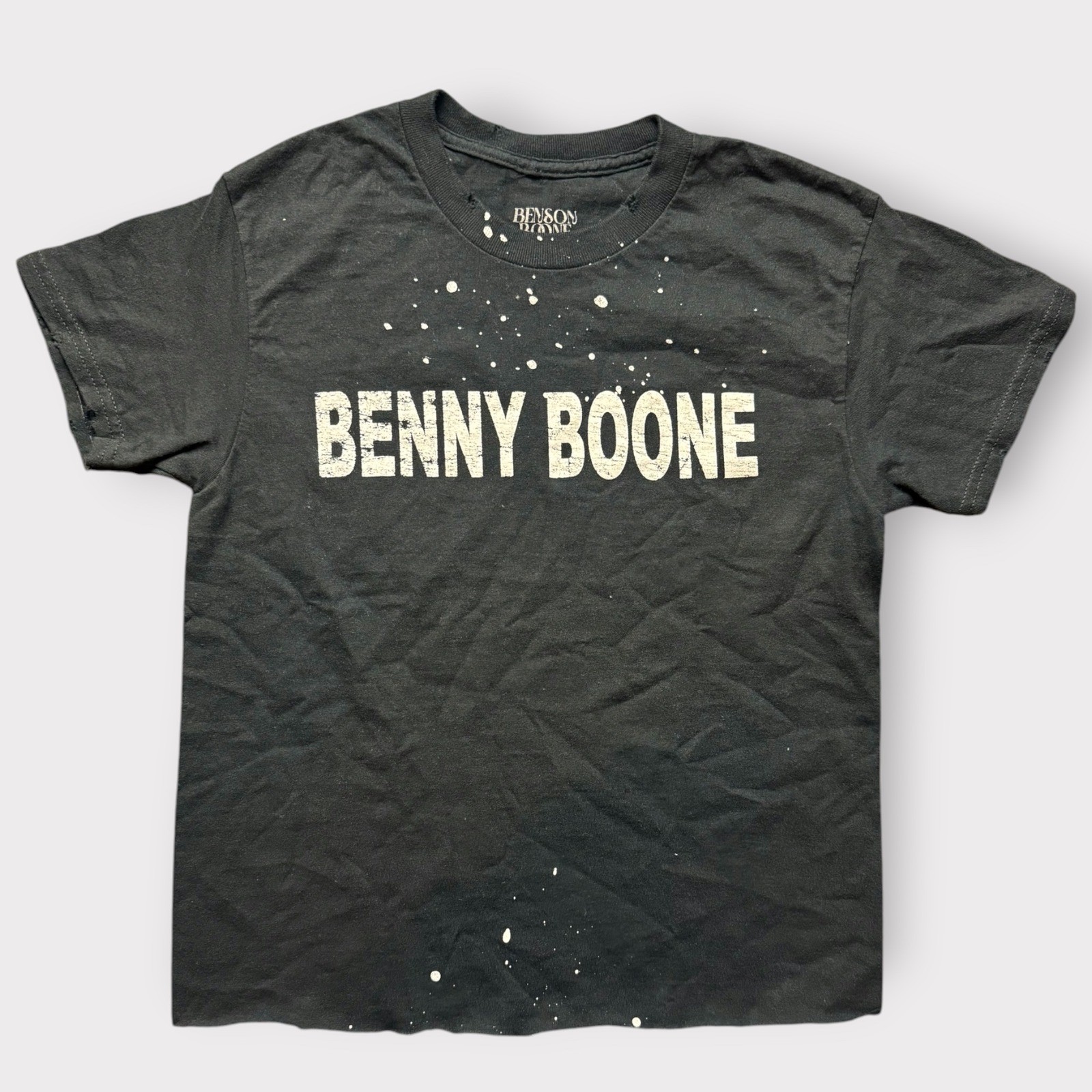 Benson Boone American Heart Tour 2023 T-Shirt Black Cropped Small Concert Merch gallery