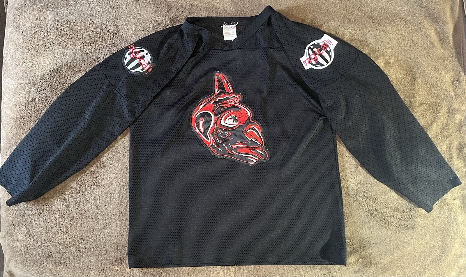 TRAGICALLY HIP Trouble Henhouse hockey jersey Rare Rush Zep Beatles Young Mint gallery