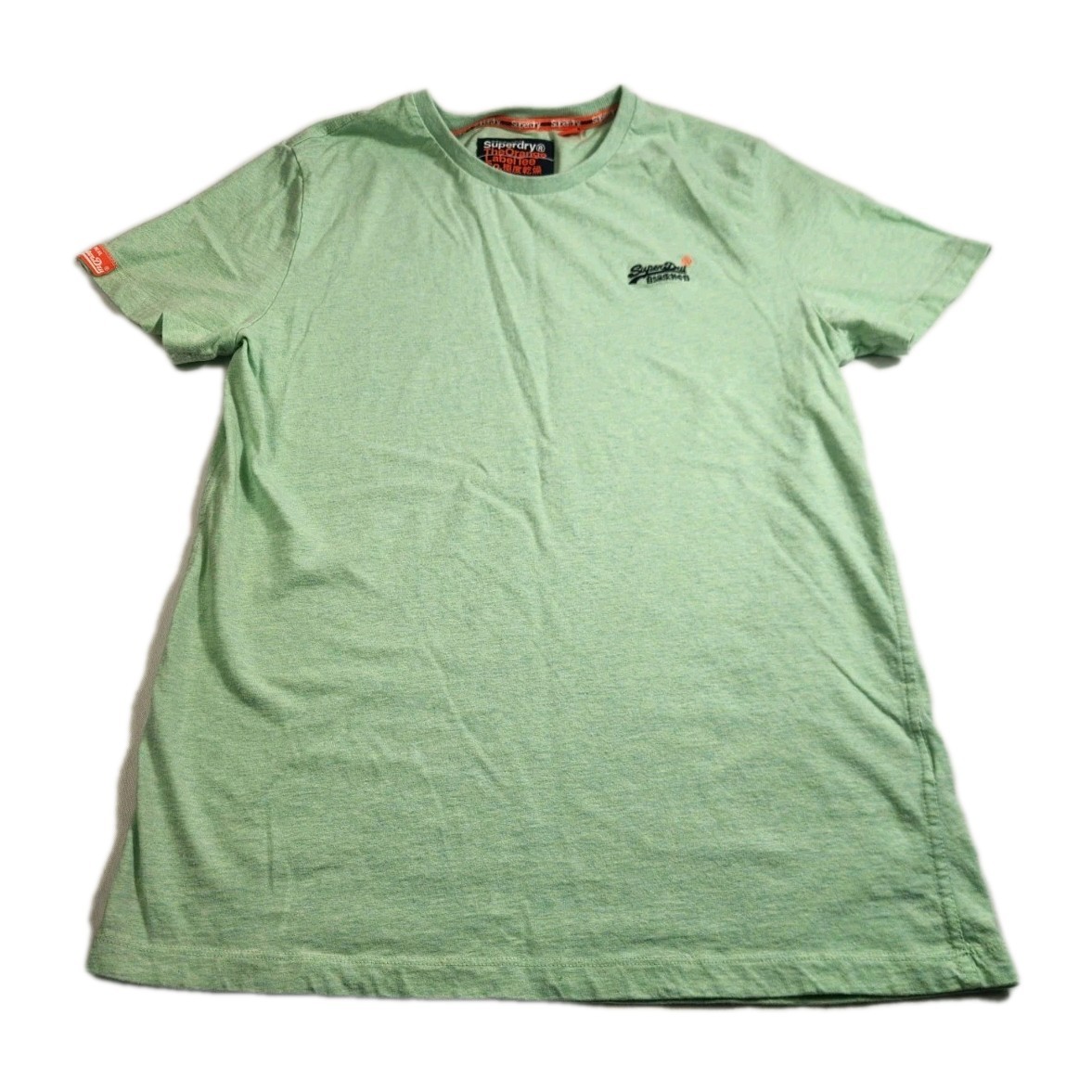 Superdry The Orange Label Shirt Men’s Size XL Green Short Sleeve Embroidered Tee