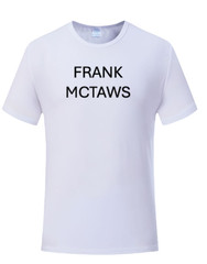 FRANK MCTAWS Unisex Short Sleeve Crew Neck Graphic Logo T-Shirt