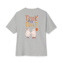 Comfortable Oversized Men’s Tee | Round Neck, Festive Back Printed Halloween