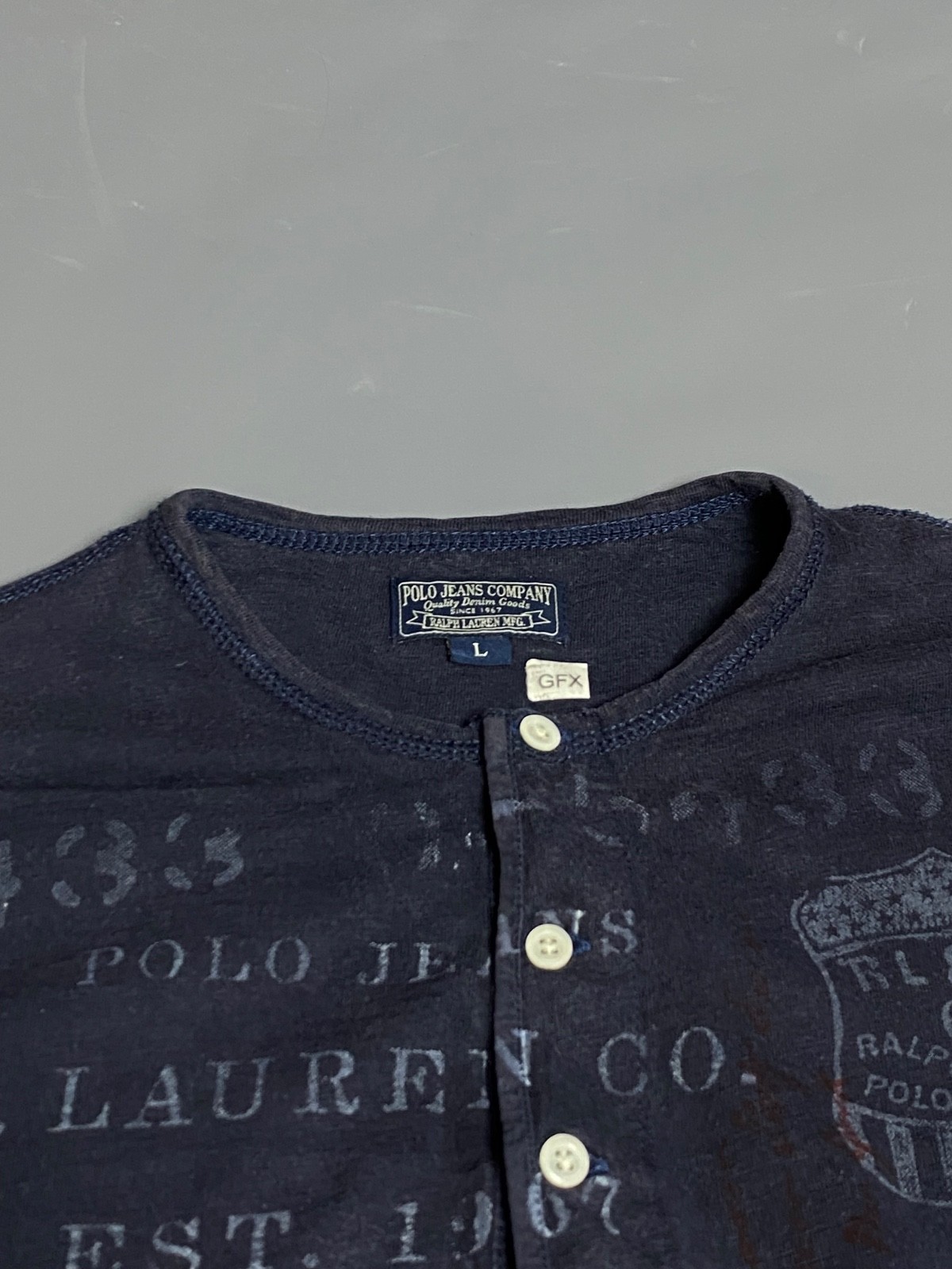 Vintage Polo Jeans Co Ralph Lauren Men’s Long Sleeve Shirt Sz L 90s Avangard Y2K gallery
