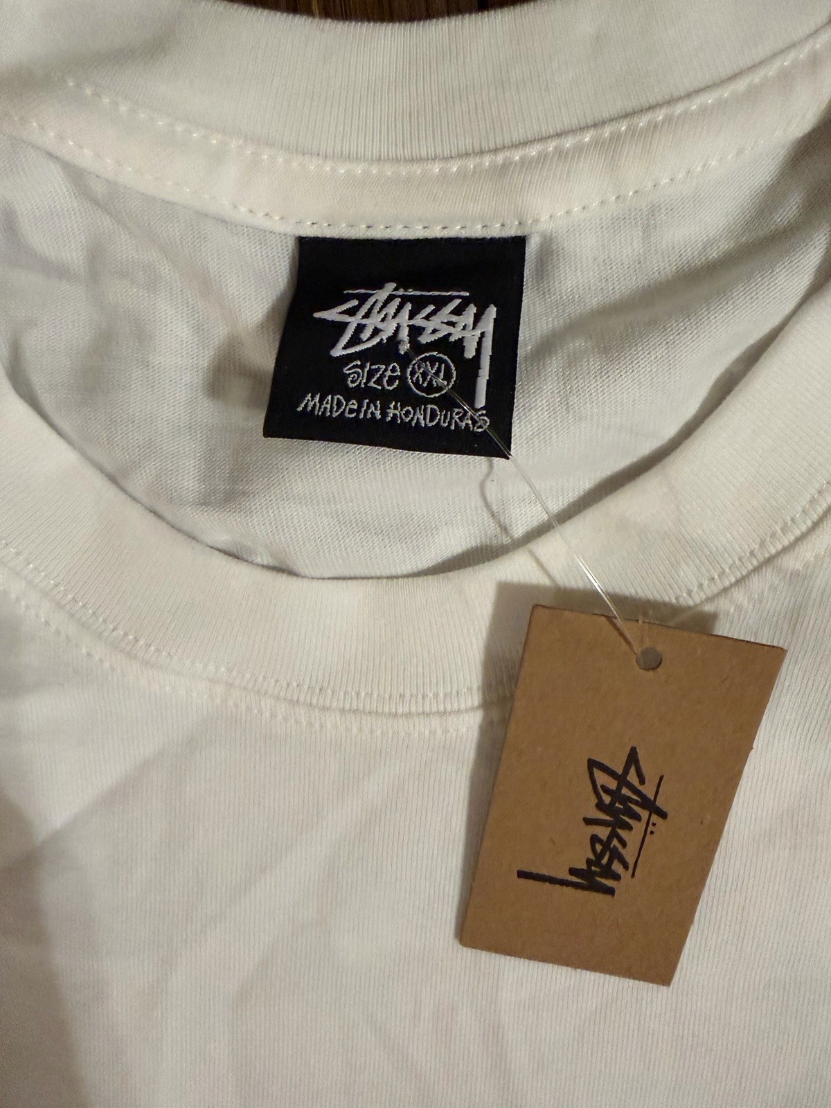 Stussy Shirt Built Tough Tee Tshirt White Size XXL Double Sided Streetwear ✅ gallery