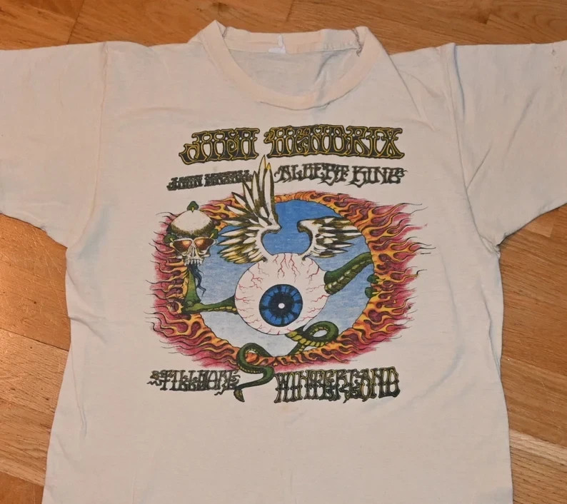 1973 JIMI HENDRIX vintage rare 70's 1970's t-shirt Concert Tour AN70447 gallery