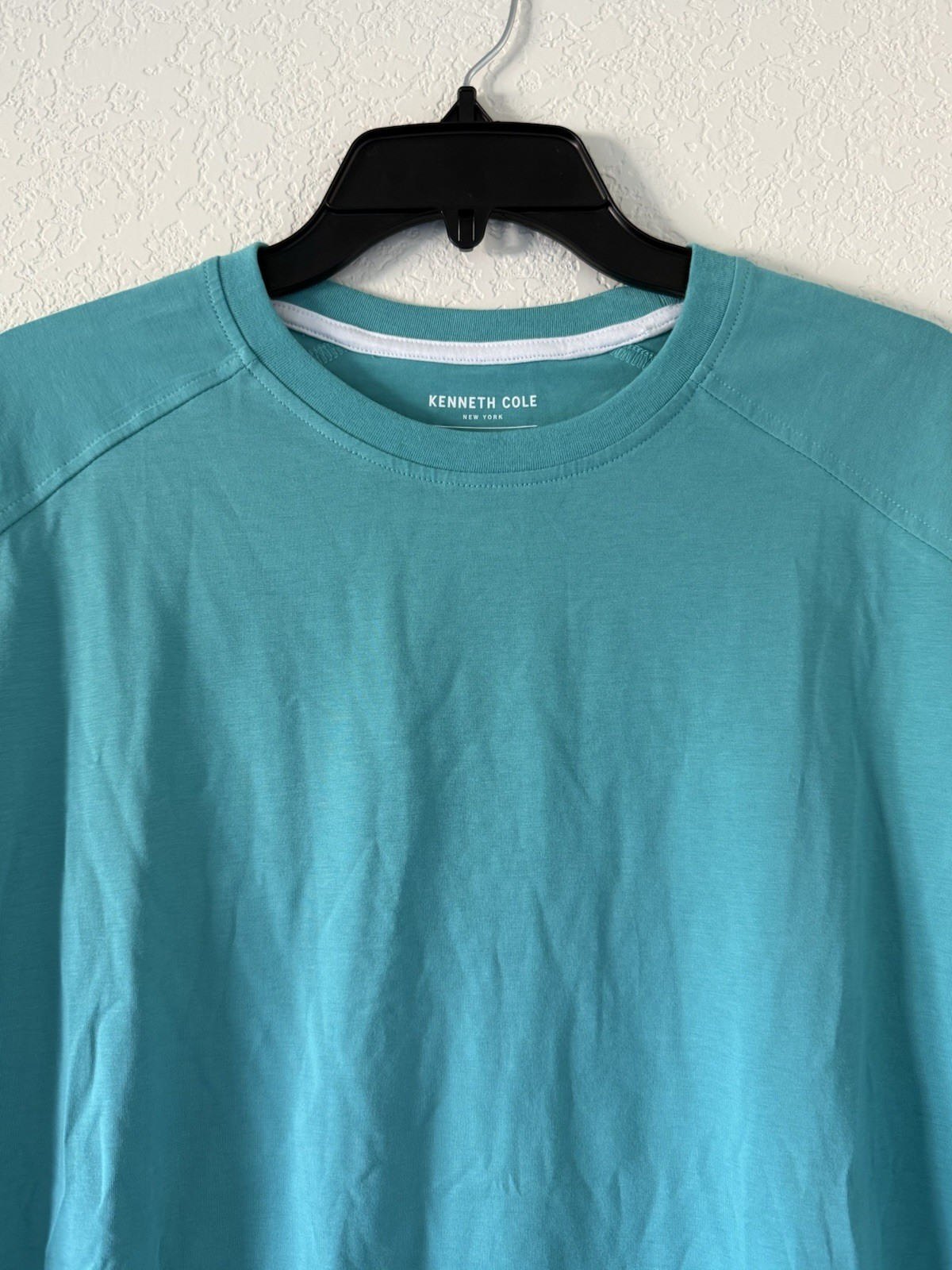 Kenneth Cole Men's T Shirt Stretch Breathable Soft Cotton Deep Aqua Size Large gallery