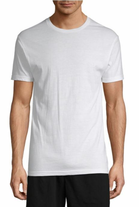 Stafford 4-Pack Men's Dry+Cool Blended Cotton Crew-Neck T-Shirts White gallery