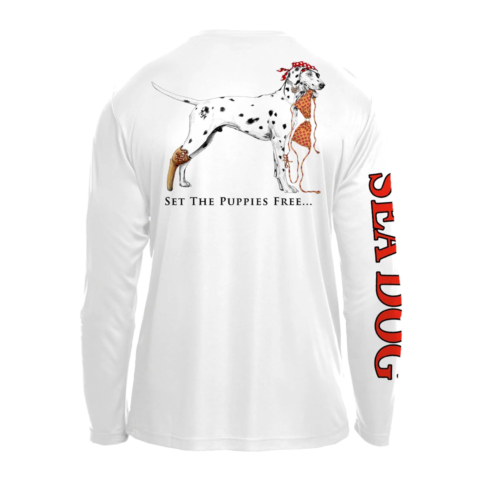 Set The Puppies Free UPF50 UV Sun Protection Long Sleeve Shirt 100% Microfibe…