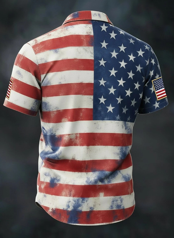 250th Anniversary USA Flag Patriotic Hawaiian Shirt 1776-2026 Fourth Of July gallery