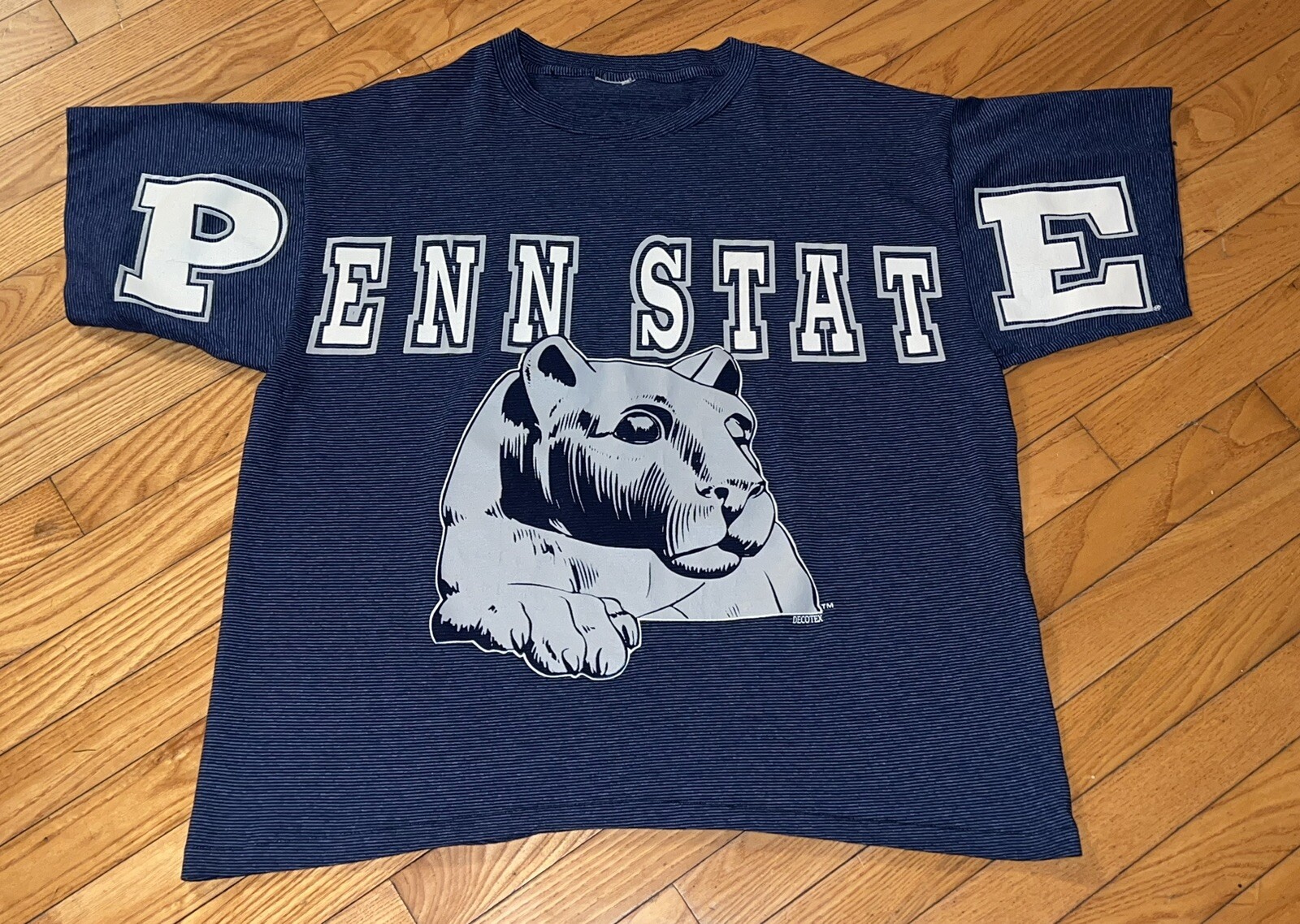 Vintage 90’s Men’s Decotex Penn State T-Shirt All Over Print One Size Fits All gallery