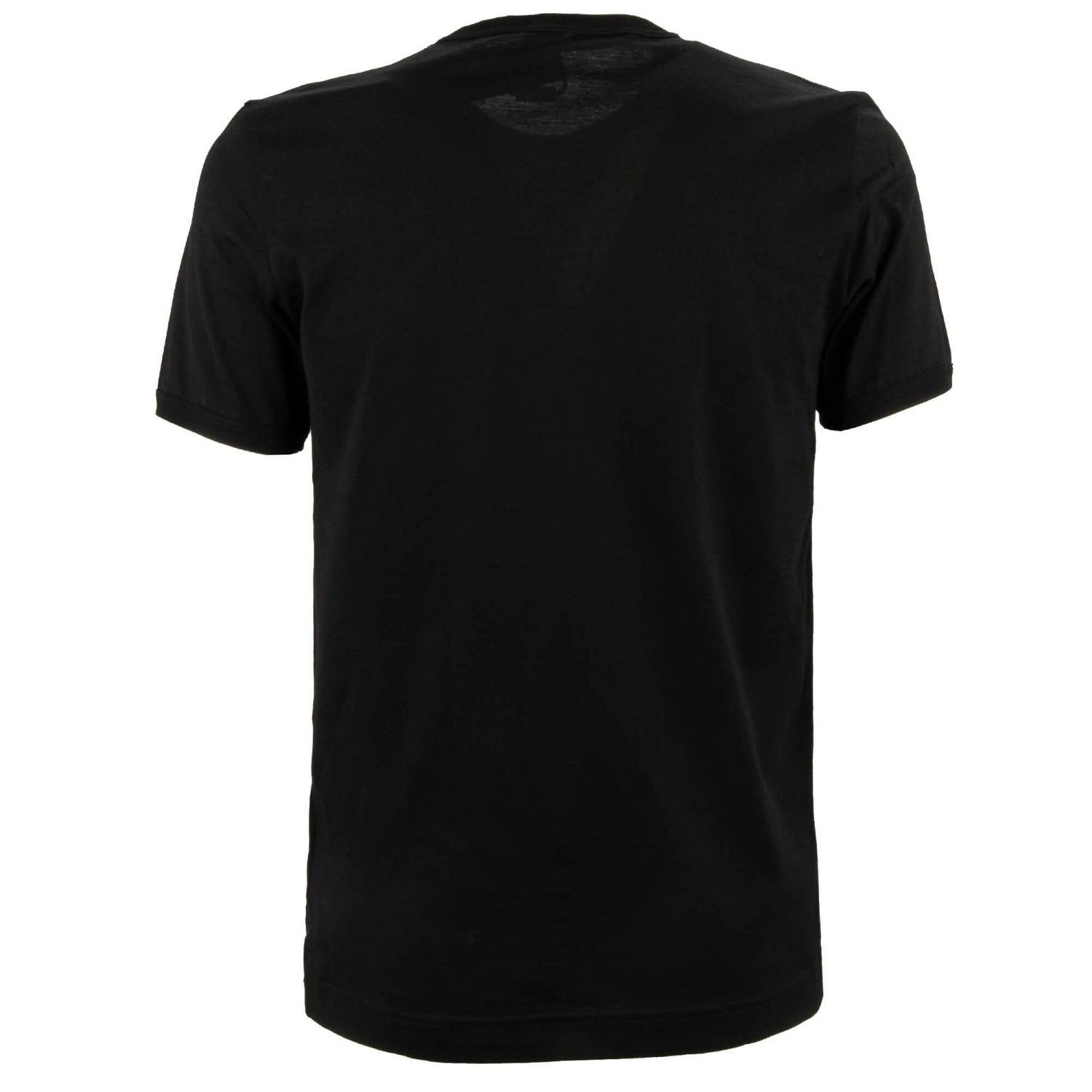 DOLCE & GABBANA DG Logo Baroque Pearl Heart Crown Cotton T-Shirt Black 46 S gallery