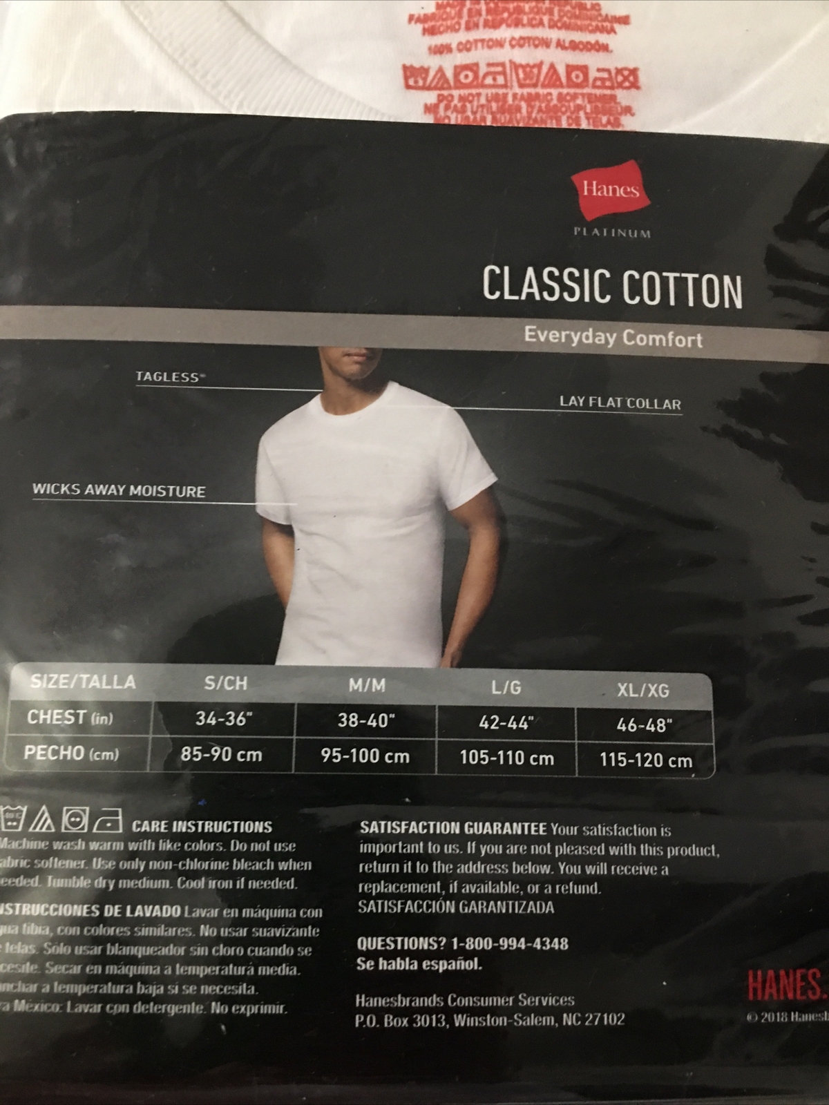 Hanes Platinum 6 Pack White T-Shirts Mens Size L Super Soft Cotton Wicking NEW gallery