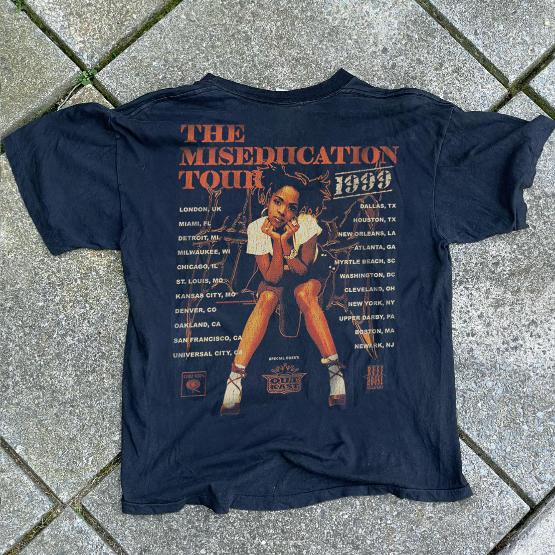 1999 Lauryn Hill - Miseducation Tour Classic T-Shirt Black XL gallery