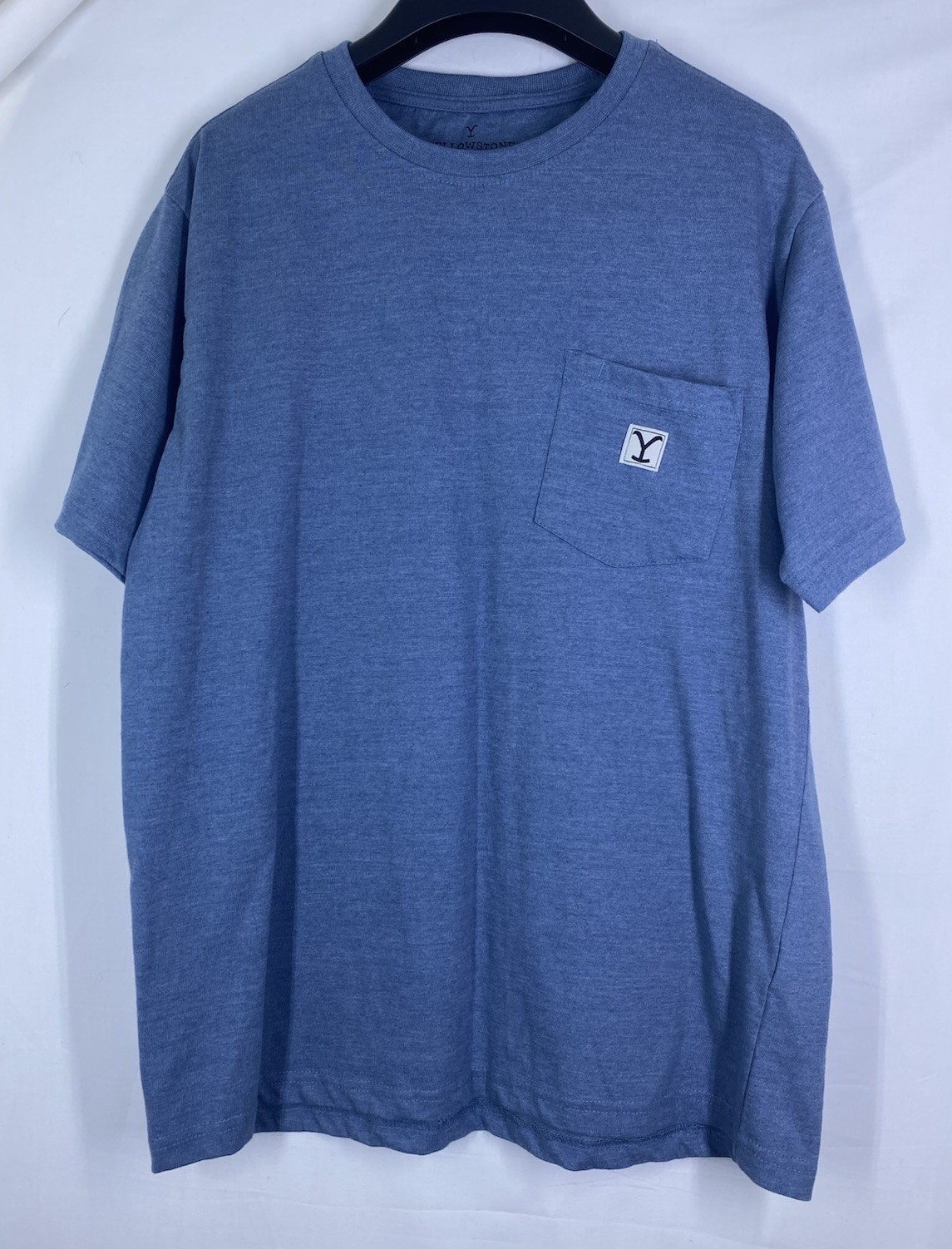 Yellowstone T Shirt Mens Large Blue Short Sleeve Crew Neck Outdoor Nature Park gallery